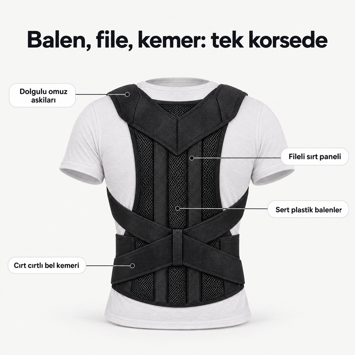 POSTIVA Premium Dik Duruş Korsesi
