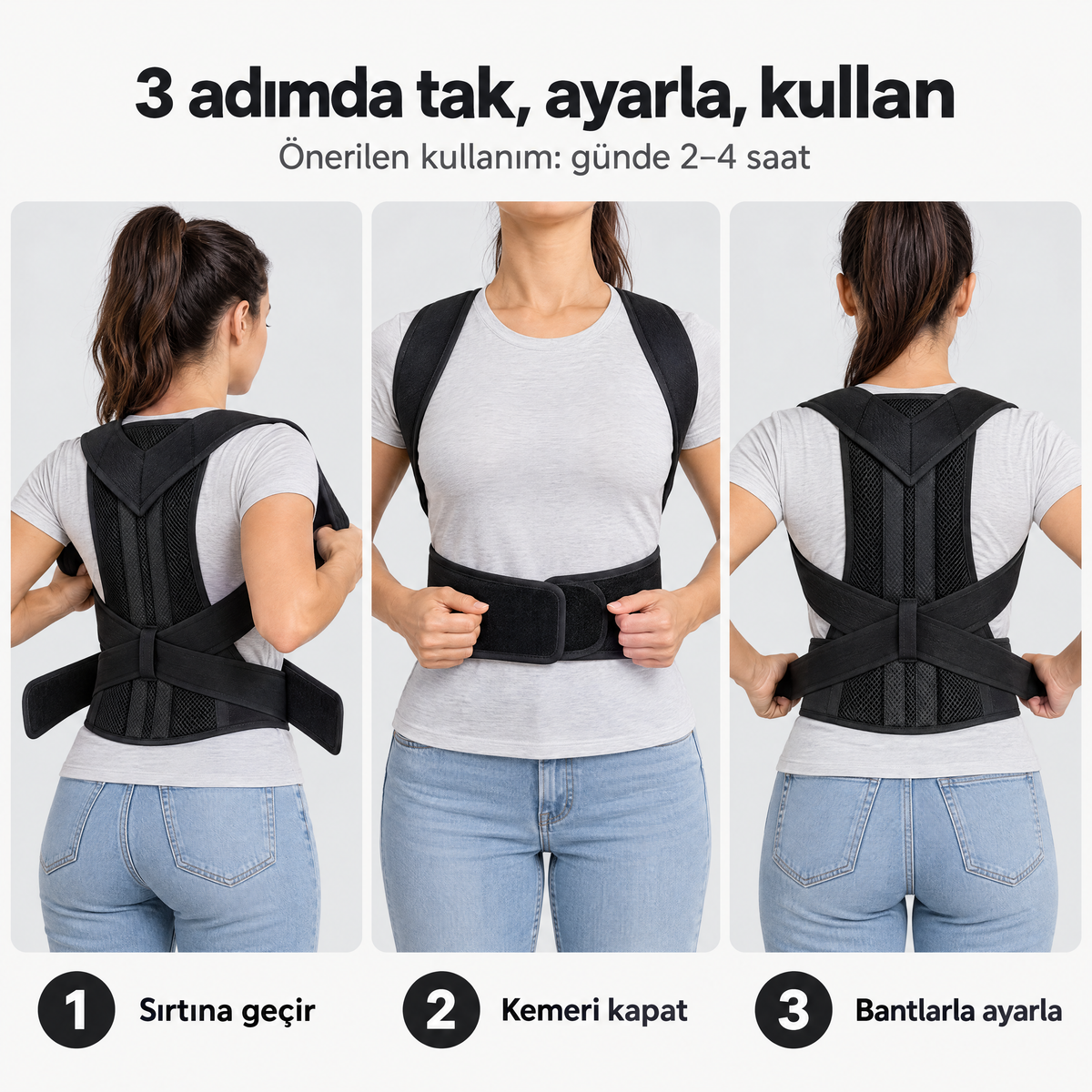 POSTIVA Premium Dik Duruş Korsesi
